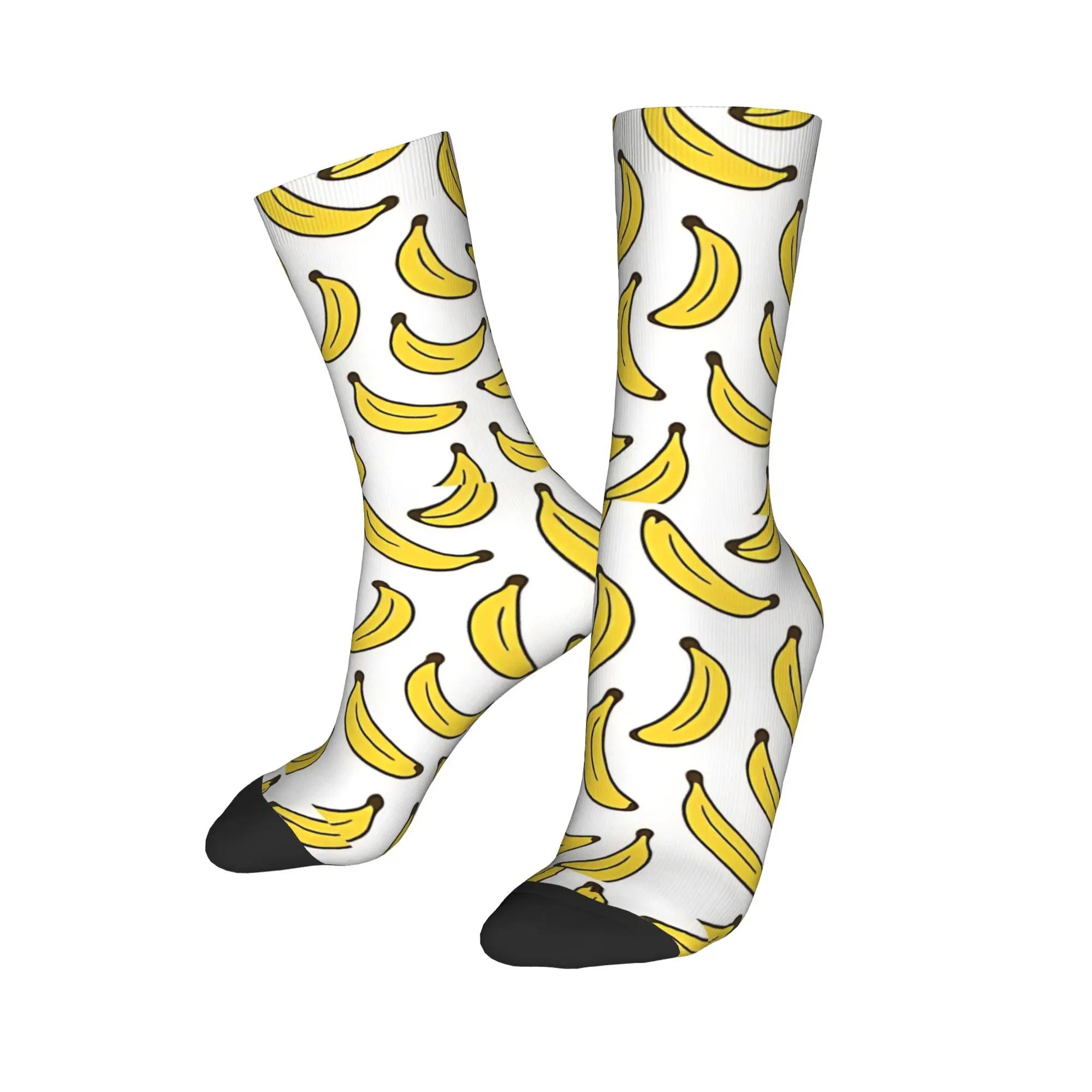 Kawaii Nahtlose Banane Obst Muster Socken Moderne Strümpfe Frauen Männer Warme Weiche Radfahren Socken Herbst Grafik Anti Schweiß Socken