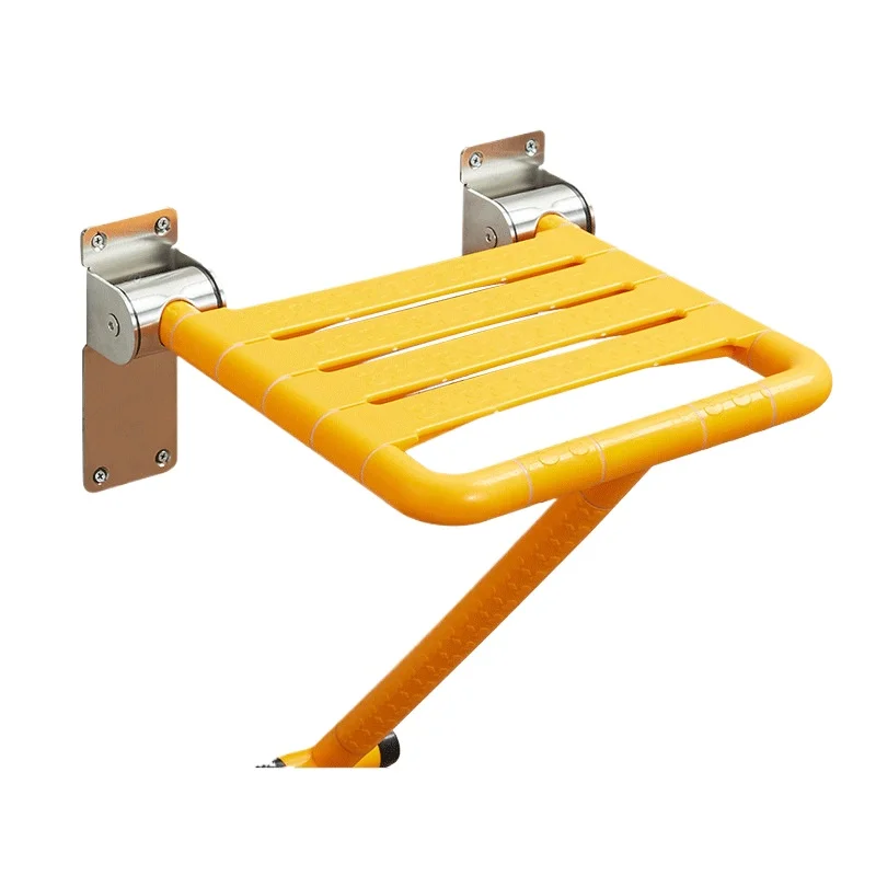 Bathroom folding stool, wall shower seat non-slip toilet elderly disabled toilet bath wall seat