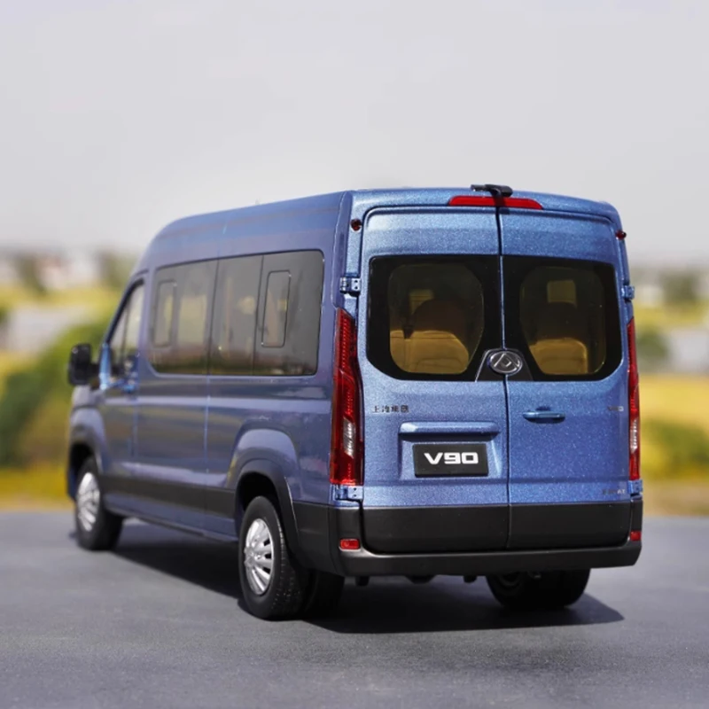 Diecast 1:18 Scale SAIC MAXUS V90 Commercial Vehicle Alloy Model Finished Simulation Collection Decoration Gift Toys Display
