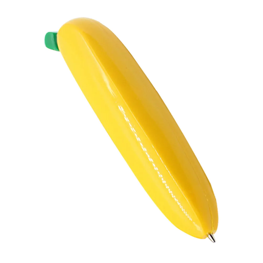 Banana Shaped Ballpoint Pen Black Ink Smooth Writing Fun Aesthetic Cute Stationery Mini Pocket Women Nurses Teachers