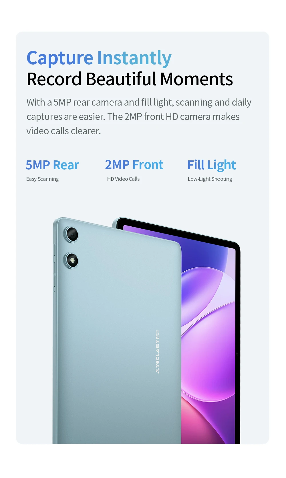 Teclast P35 10.1' Tablet Android 16 3GB (+13GB Virtual) 32GB Lightweight 6000mAh Battery Tablets TDDI Full Lamination with Case Keyboard Stylus