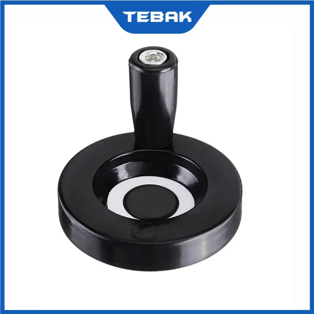 1Pc 63mm 80mm Round Plastic Handwheel AlloyLathe Milling Machine Hand Wheel with HandleMachine Accessories Tools