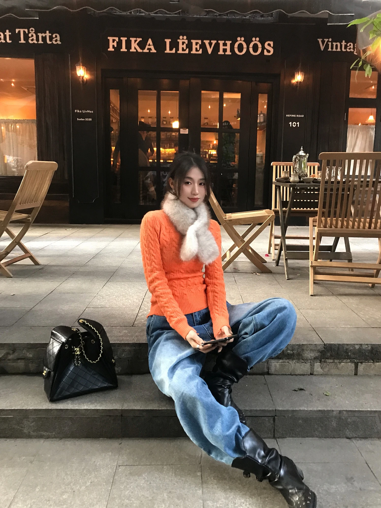 

Джинсы Nuomici Korean Sle Commuter из хлопка, повседневные, свободного кроя, скрывающие недостатки фигуры, длинные, с легким изгибом, модель «Маленький нож»