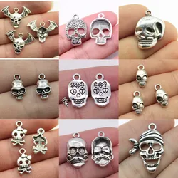 Jewelry Findings Components Skull Charms For Bracelets Charm Pendant