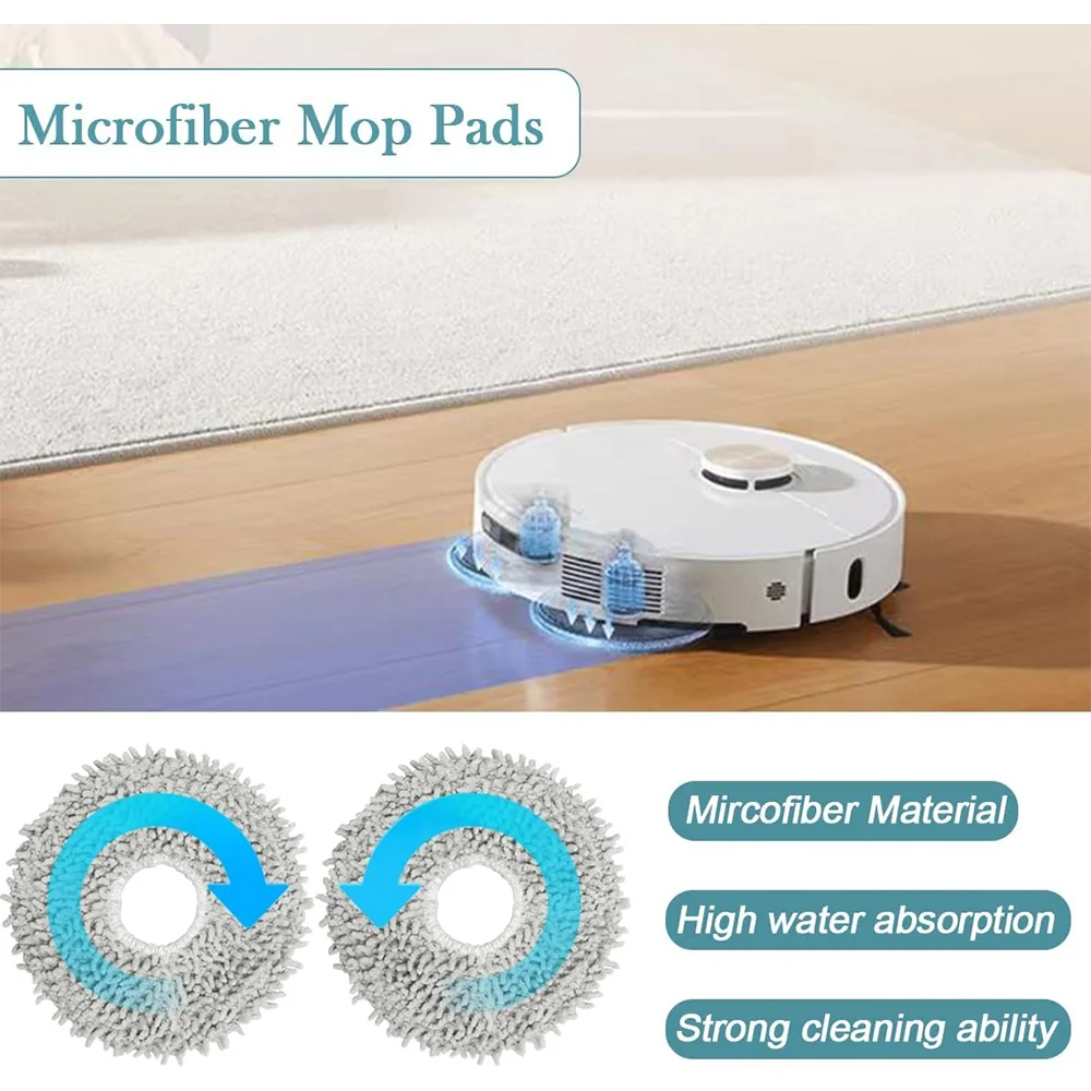 For Dreame L40 ultra / X40 Ultra Robot Vacuum Accessories, Dust Bags Mop Main Side Brushes Cloths HEPA Filters Spare Parts