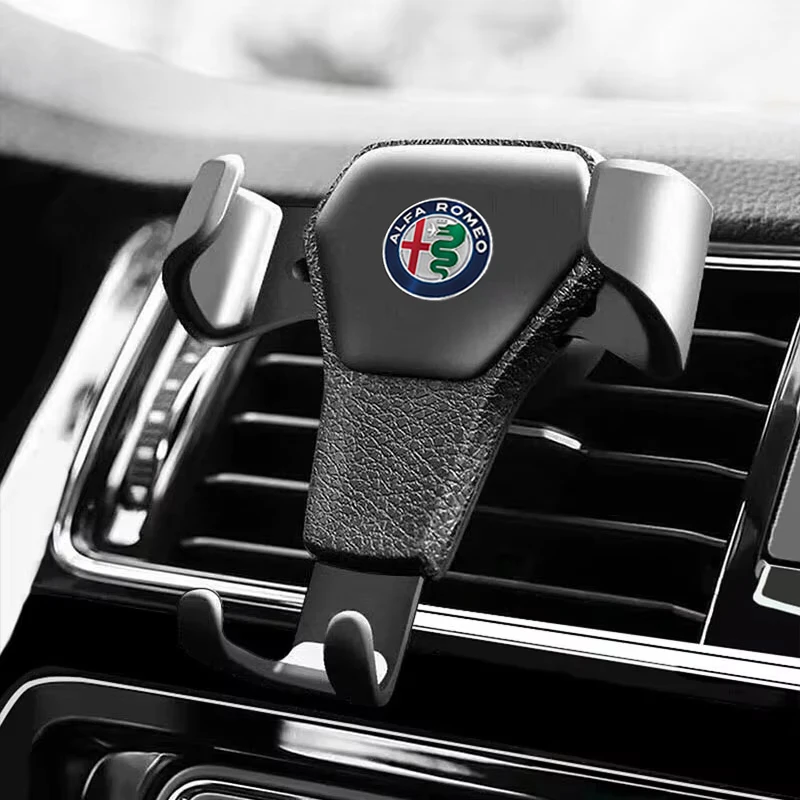 For Alfa Romeo GT 147 159 166 156 Giulietta Mito 4C Giulia Volante Car Phone Holder Gravity Sensing Auto Grip Universal Bracket