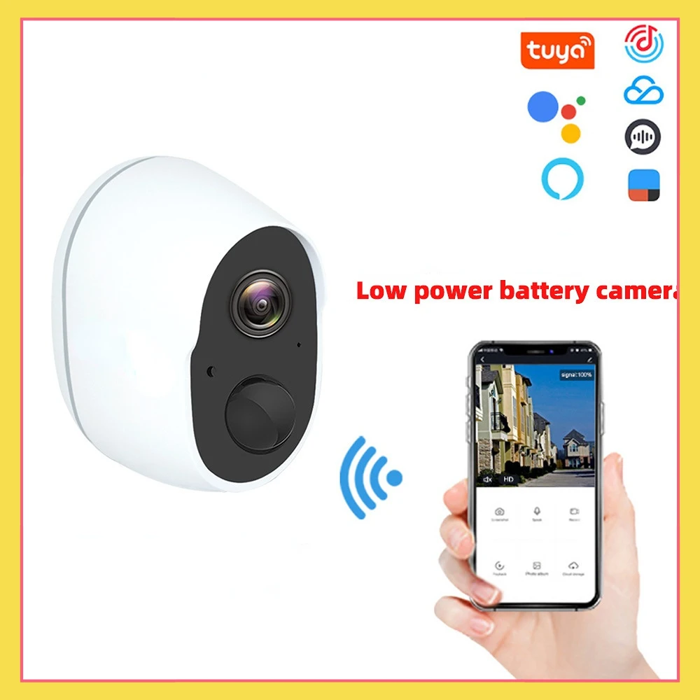 New arrival Outdoor&Indoor Ip Camera HD 1080P Wifi Smart Life H.265 Ip P2P Camera Cloud&TF card storage WIFI Battery Camera