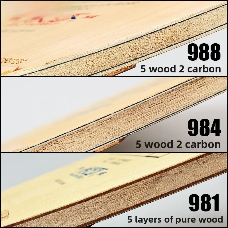 

Galaxy Japanese Sle Pure Wood Pong Paddle Base 98 7 Layer Straight Board Carbon Fiber Pong Raet Base