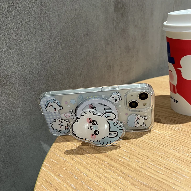 حامل مغناطيسي لطيف على شكل فأرة طائرة صغيرة من Chiikawa لحافظة الهاتف المحمول طقم كرافت كاواي