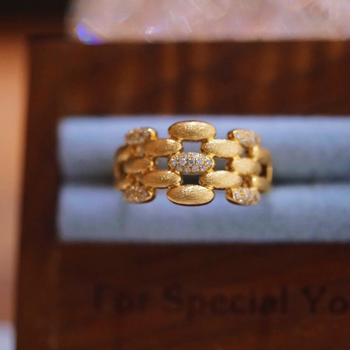 

Ins Chic Luxury 925 Silver Chunky Chain Open Finger Band Stackable Hand Jewelry Watch Strap Design Wide Rings Women Fine Jewelry