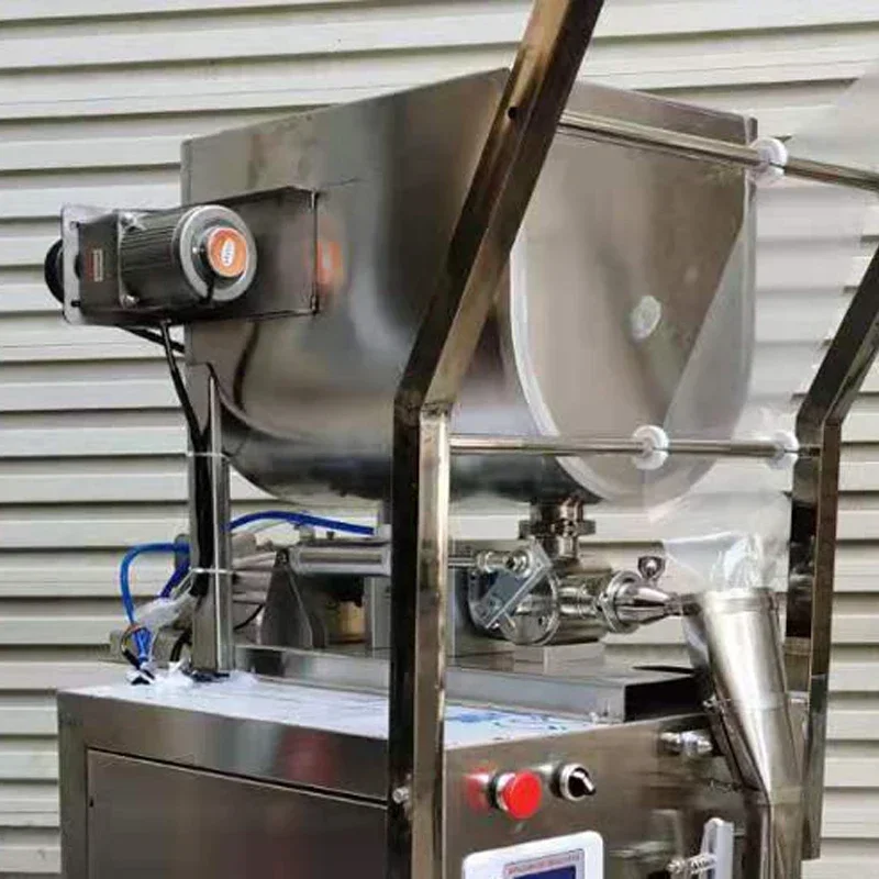 

PBOBP High Efficiency Vial Stir Olive Oil With Hopper Heating Mixing From Factory Direct Supply Automatic Paste Filling Machine