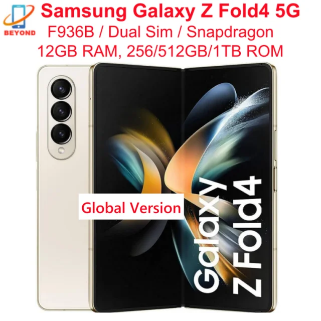 Samsung Galaxy Z Fold4 Fold 4 5G F936B Global Version 7.6