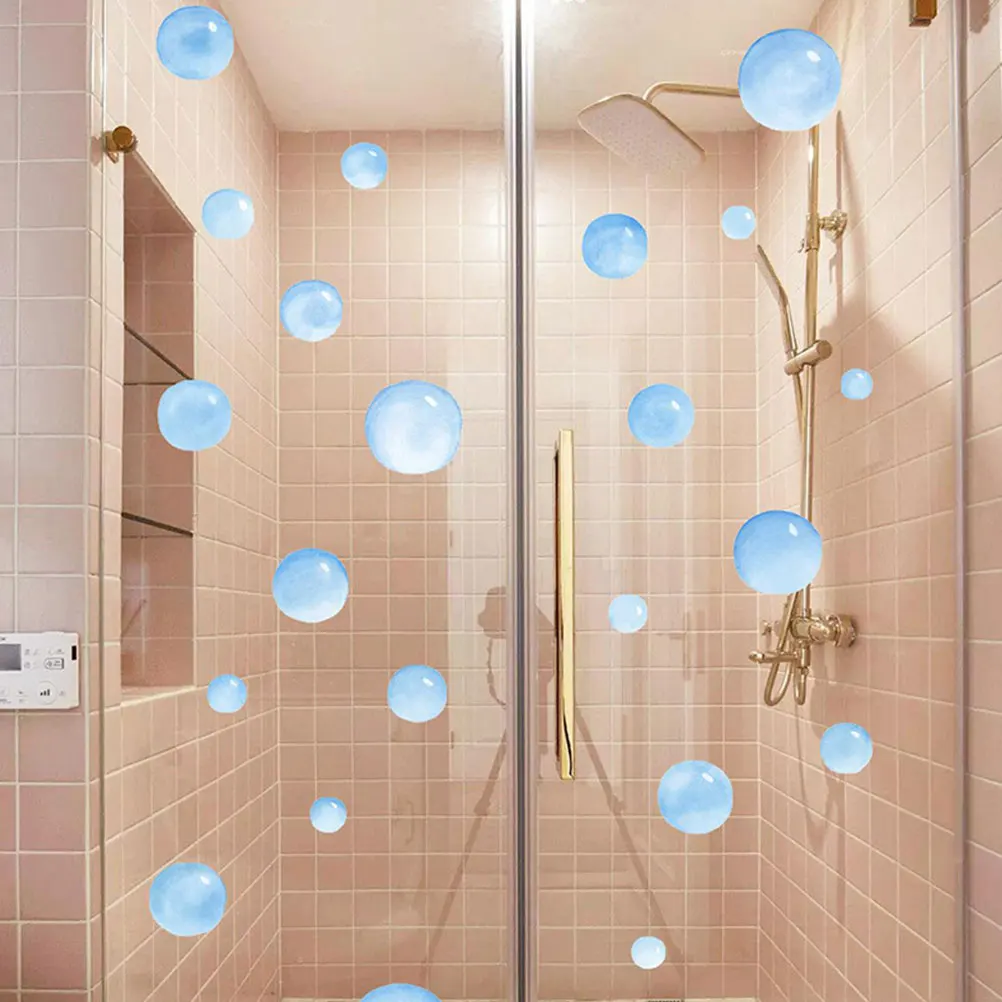 

Wall Sticker Removable Art Decals Decorations Bubble Stickers Adhesive Pvc Bathroom