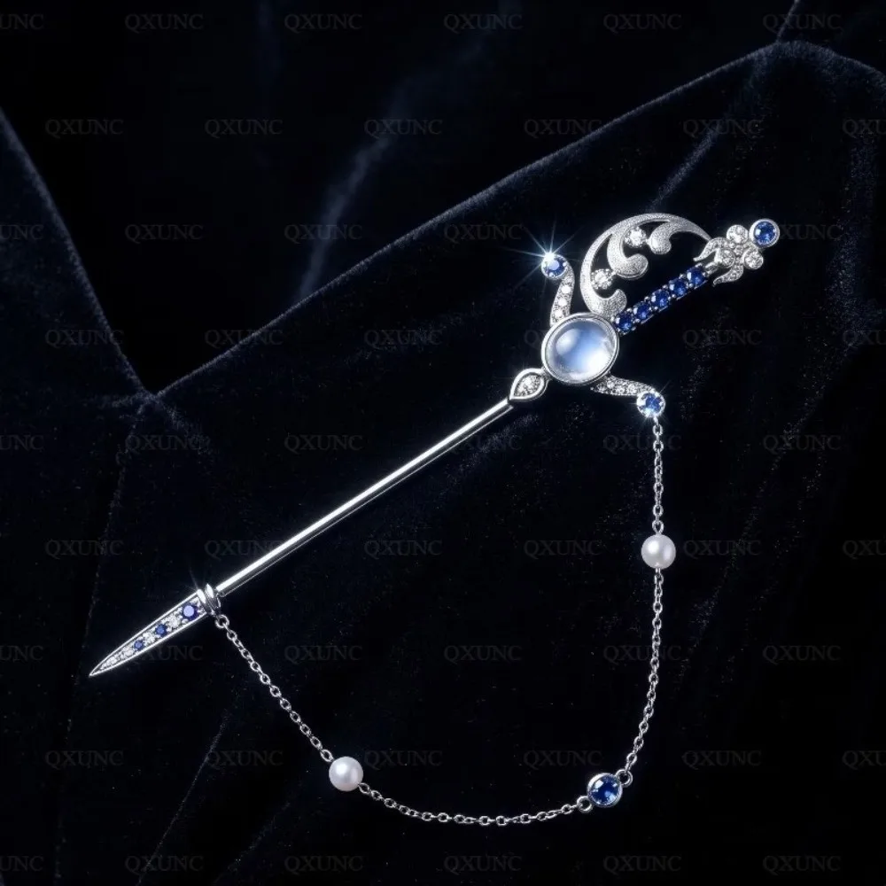 Antique Vintage Western Brooch Esmalte Crystal Pearl Lapel Pin Anti‑Slip Elegant Pin Antique Badge Literary Suit Decor