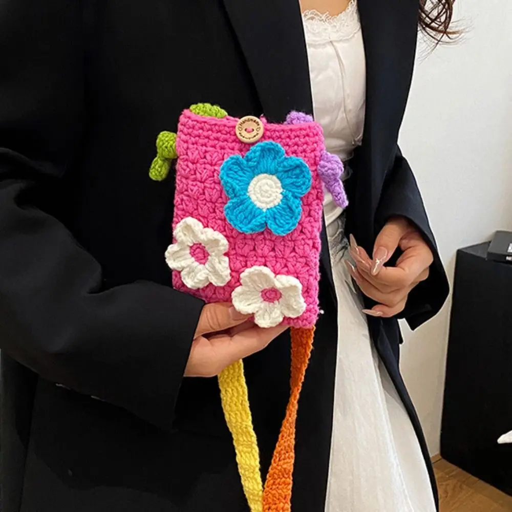 Böhmische Baumwolle Häkeln Weben Tasche Baumwolle Seil Aushöhlen Blume Schulter Tasche Große Kapazität Lagerung Tasche Gestrickte Umhängetasche