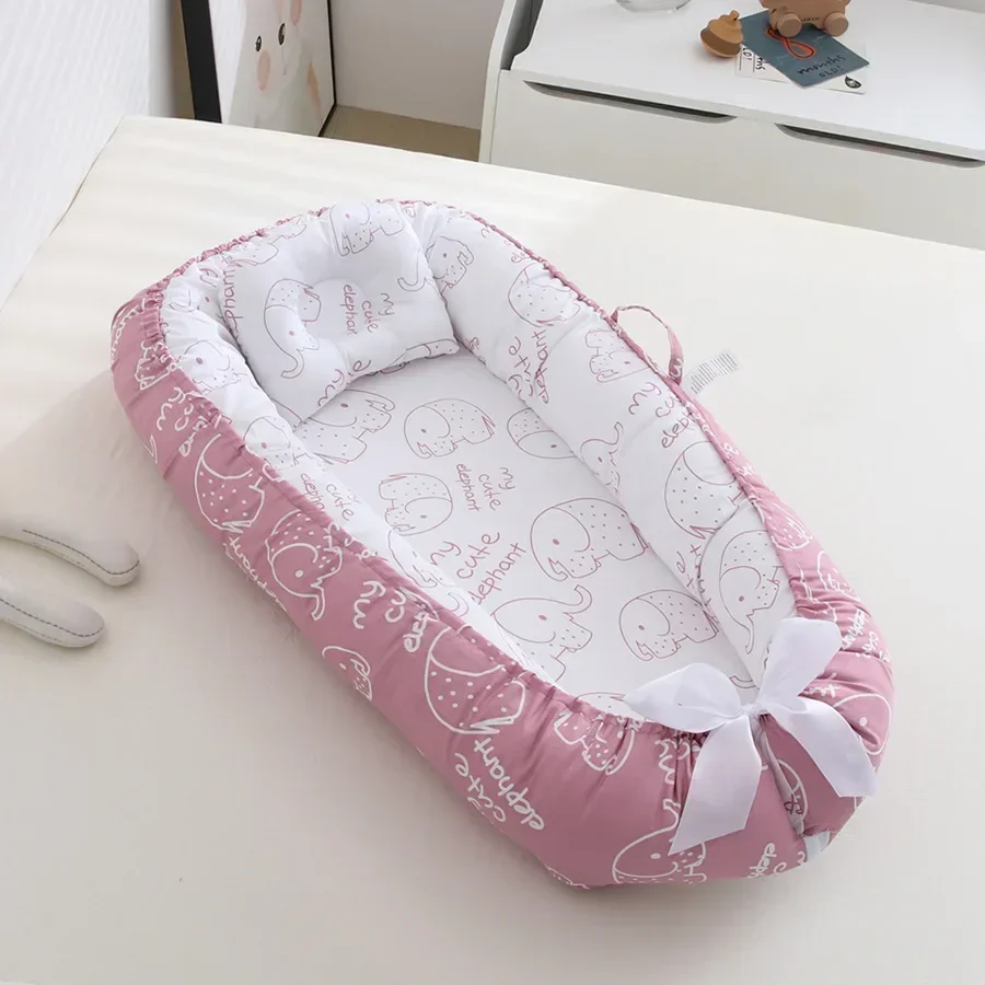 Co-sleeping Bed Nest สําหรับทารกแรกเกิดเด็กวัยหัดเดิน Bassinet รั้วกันชนเปลทารก Cradle Cot