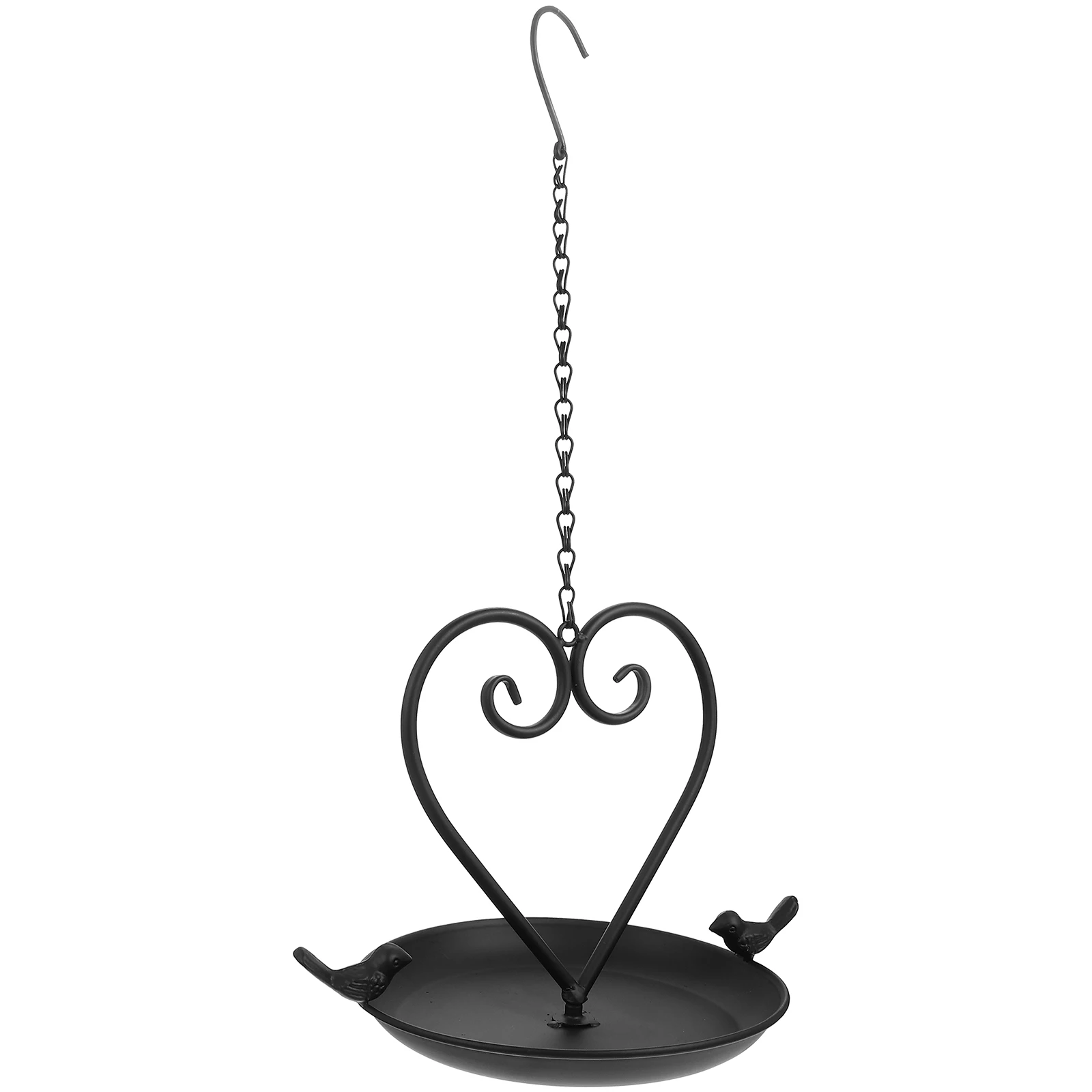 

Heart Shaped Bird Feeder Hanging Food Container Hummingbird Outdoor Garden Decor Simple Safe Durable Long Term Use Attract Birds