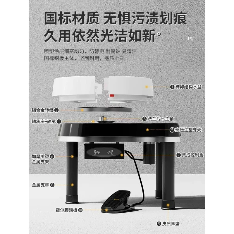 Home Pottery Wheel Machine for Adults & Kids, DIY Ceramic Clay Forming Tool for Beginner Pottery Making