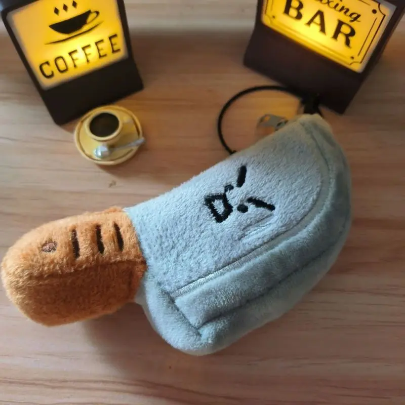 Small Knife Plush Earphone Bag Pendant Funny Knife Mini Storage Bag Doll Pendant Keychain Creative Surprise  Gift Accessories