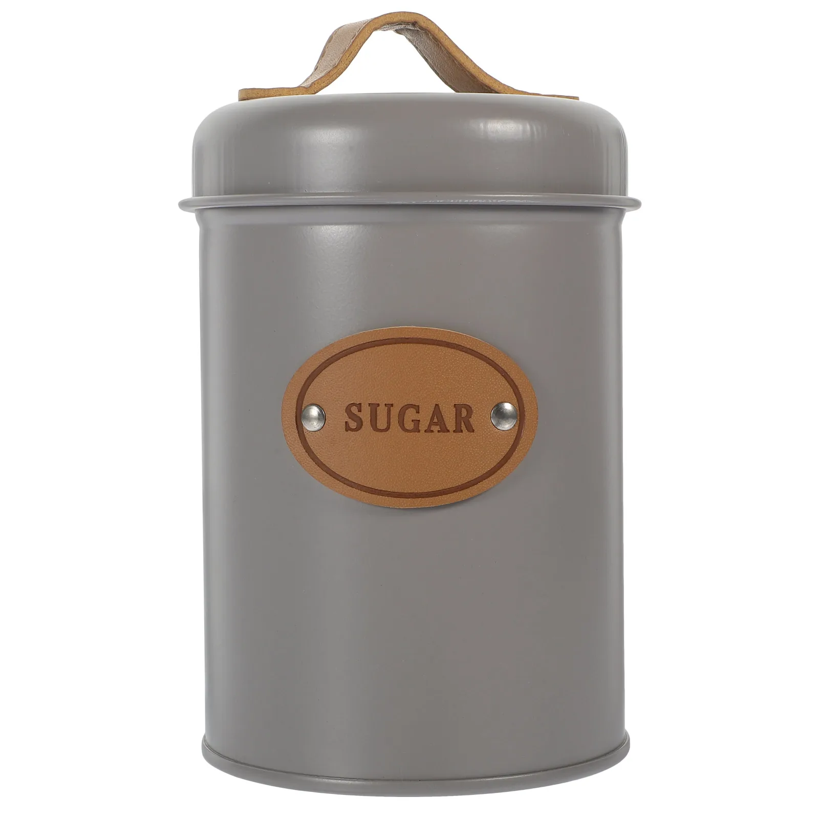

Nordic Style Metal Sugar Jar Airtight Tea Canister Coffee Storage Container For Dry Food Grains Beans Nuts Retro Holder Portable