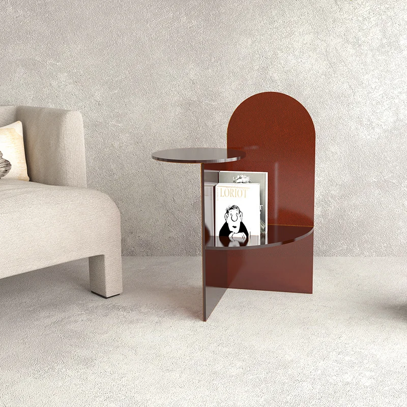 حافة أكريليك عدد قليل من الزاوية الفنية الإبداعية، عدد قليل من طاولة السرير لغرفة النوم، طاولة صغيرة منزلية، طاولة قهوة بسيطة وحديثة