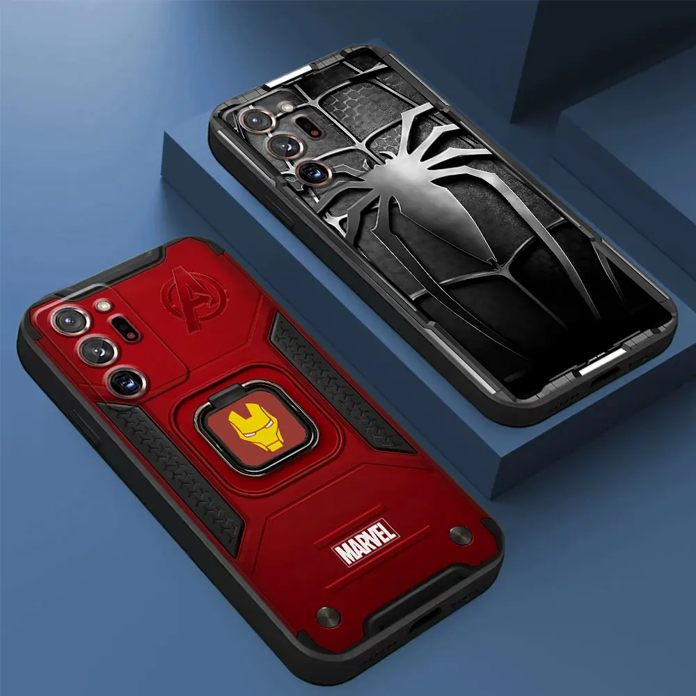 Coque souple noire pour Samsung Galaxy, S20, S22, S23, 5G, S21, Note 20 Ultra, 10 Plus, 8, 9 Note9, S22, 5G, Marvel, Super Hero Bumper