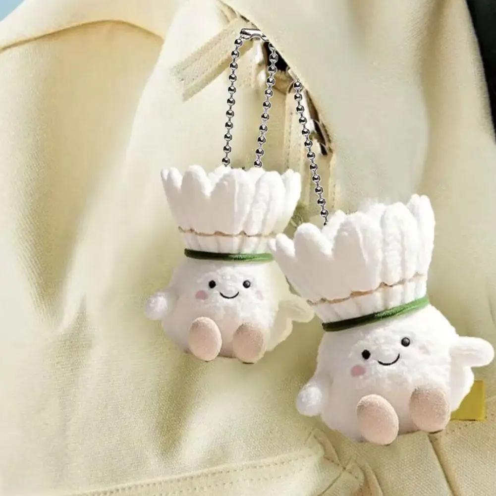 Kawaii Plush Badminton Pendant Cute Key Chain Adorable Plush Badminton Keychain Fluffy Sports Bag Charm Pendant Gifts