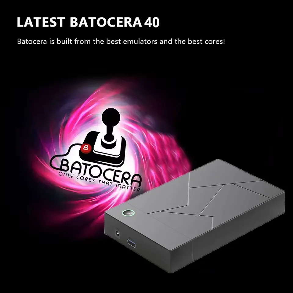 Retro Gaming GameForge 4TB Batocera 40 System Plug and Play Portable Game Drive 10000+Games 4T HDD For PS3/PS2/WIIU/SWITCH/