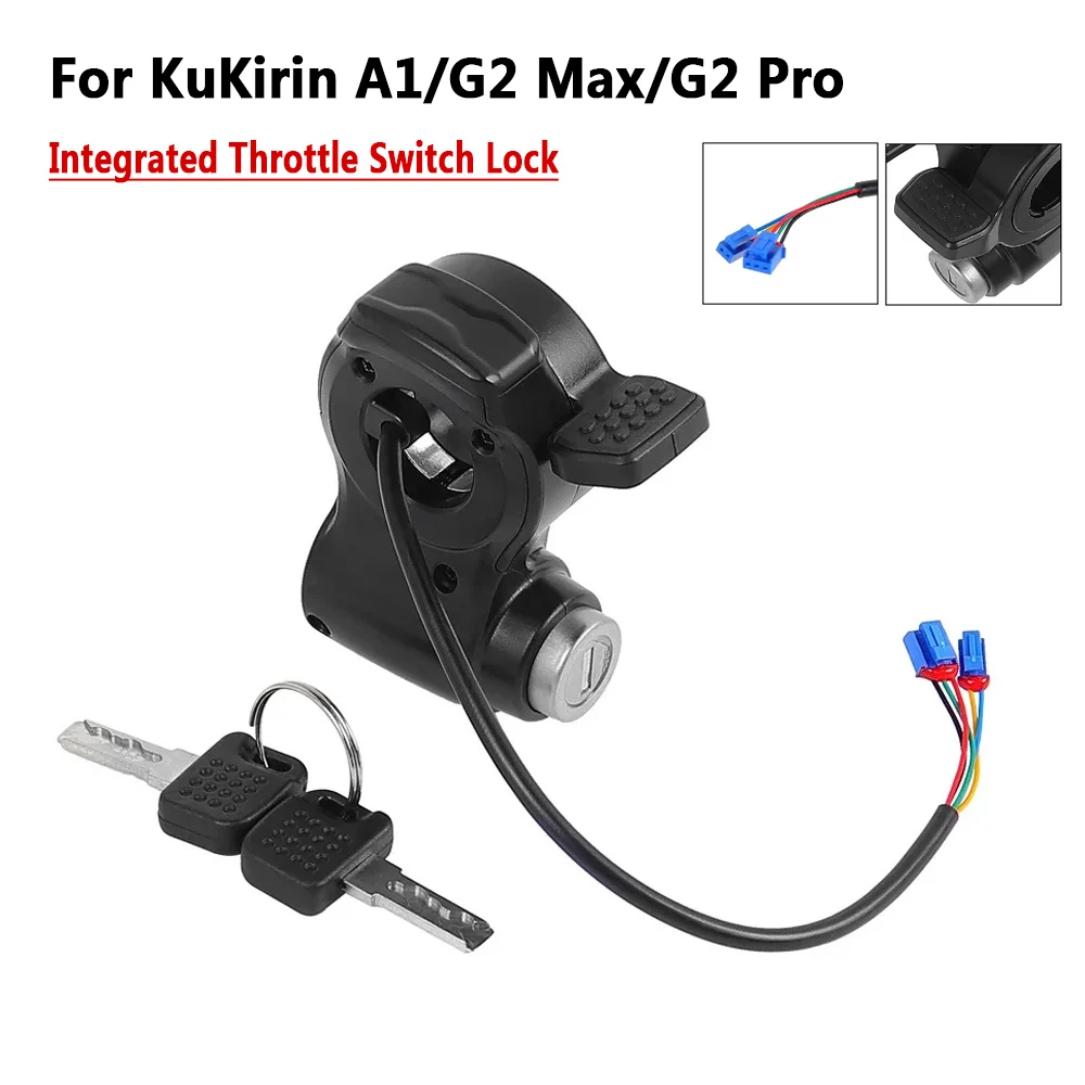 Integrated Throttle Switch Lock for Kukirin A1/G2 Pro/G2 MAX/G2 Pro DB Electronic Lock with Key Electric Scooter Parts