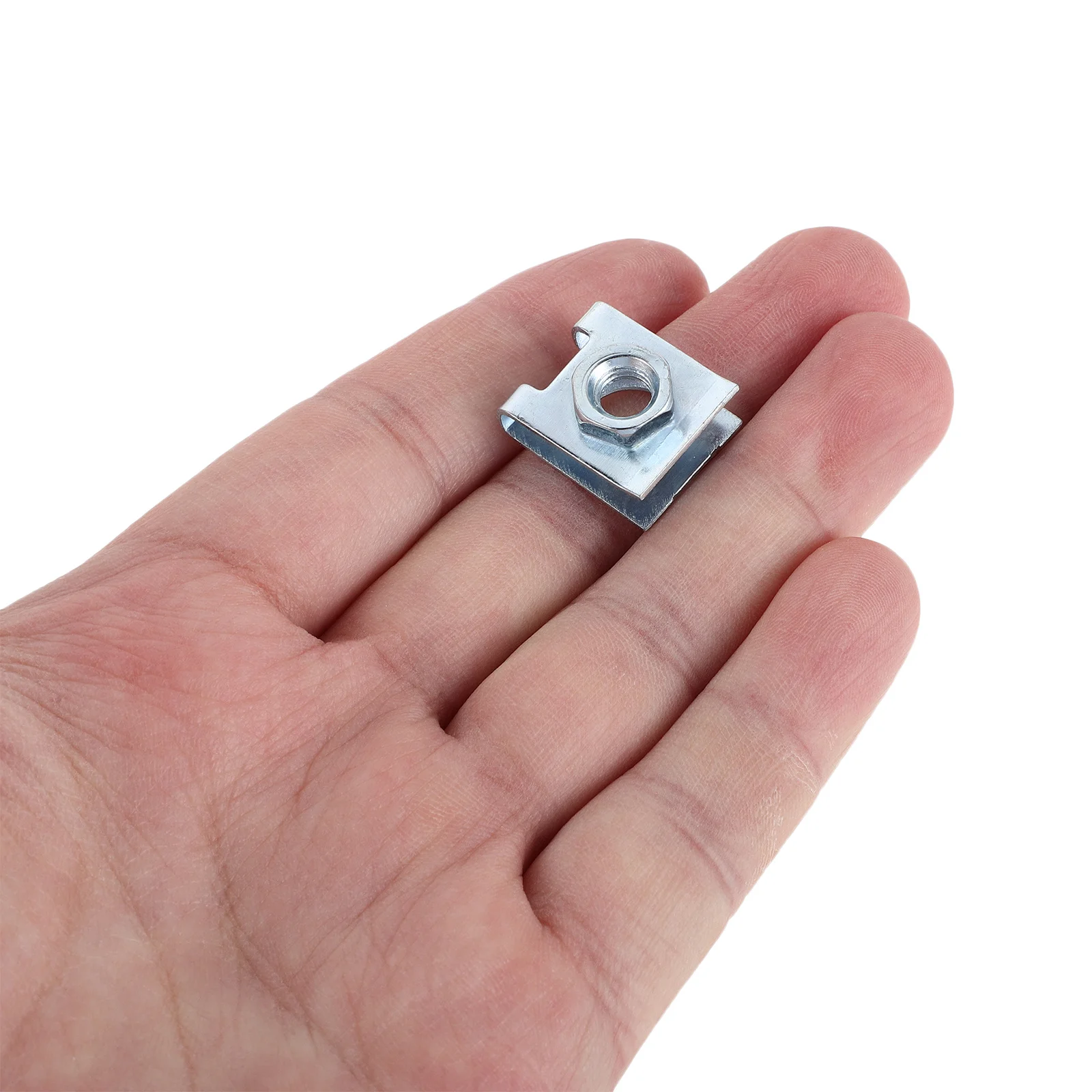 

100pcs License Plate Fixed Clips Kit M6 Screws Nuts Universal Car Tag Mounting Hardware Fasteners Durable Weather Resistant