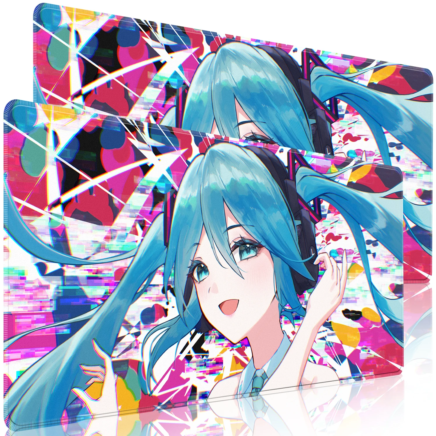 애니메이션 게임용 마우스 매트 하츠네 미쿠 마우스 패드 - Pc Gaming Hatsune Miku 리뷰 및 가격