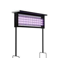 Efficient Solar Powered Outdoor Garden Mosquito Insect Killer Lamp Large Area Fly Trap Lawn Light for Patio Yard Pest Control