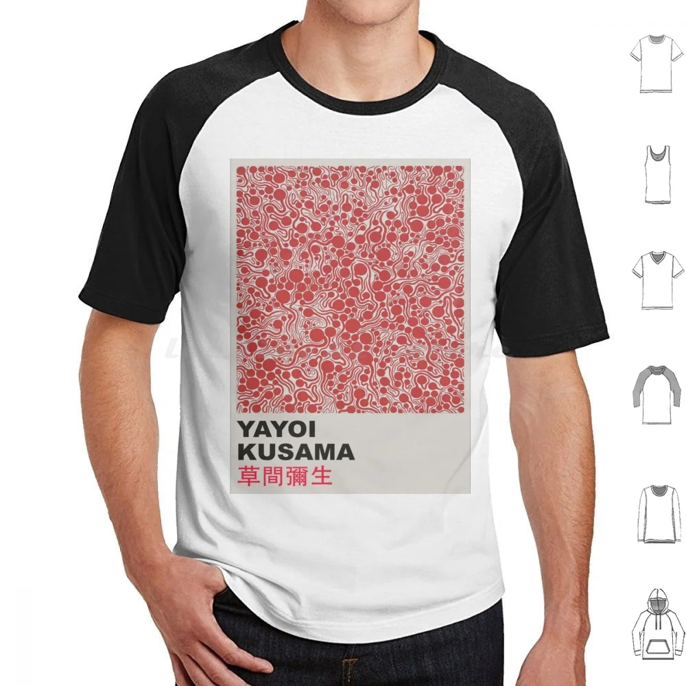 

Kusama Yayoi японская футболка из хлопка для мужчин и женщин с принтом «сделай сам», винтажная абстрактная фанарт, 70-е, 80-е, 90-е, ретро-выставка, минималистичный