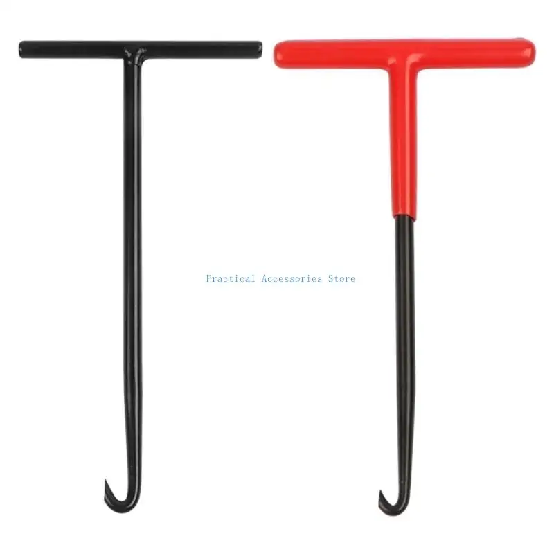 

U75E Exhaust Spring Hook Tool Puller T-Handle Puller for Motorcycle Dirt Bike Nonslip Handle Spring Puller Tool