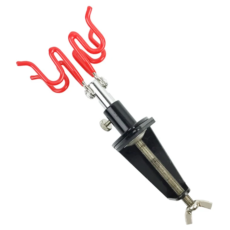 2 Airbrushes Hobby Spritzpistole Teile Tisch Bank Top Mount Airbrush Werkzeug Zubehör Airbrush Halter Clamp-On Ständer hält