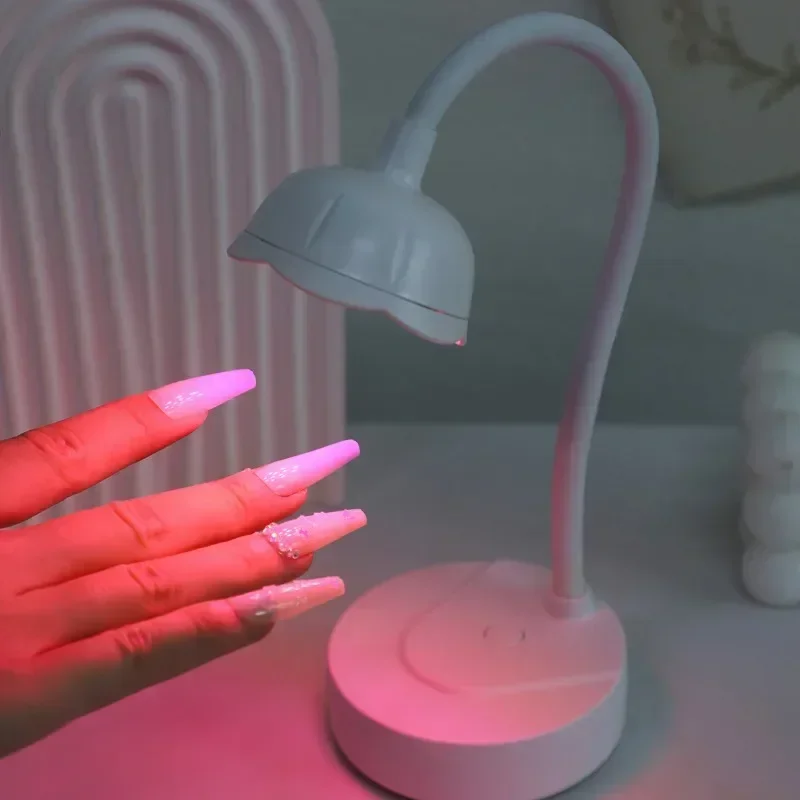 Led Nagellamp Nageldroger Draagbare 12W Oplaadbare Inductiegel Licht Opvouwbaar Usb Voor Polish Drogen Manicure Gereedschap