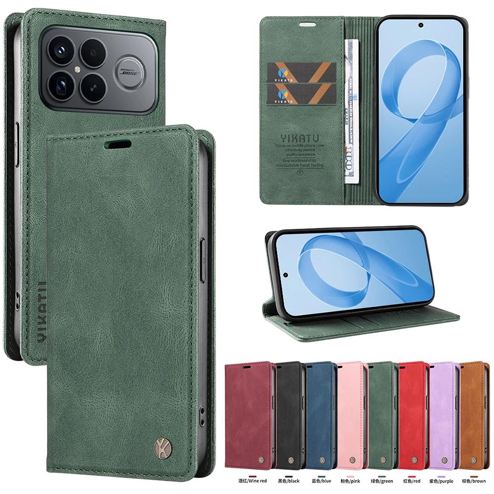 حافظة لهاتف Poco F8 Pro 5G مصنوعة من الجلد 360 حماية eتوي لهاتف Xiaomi Poco F8 Ultra محفظة Funda Mi Poikos F8 F 8 Pro غطاء مغناطيسي