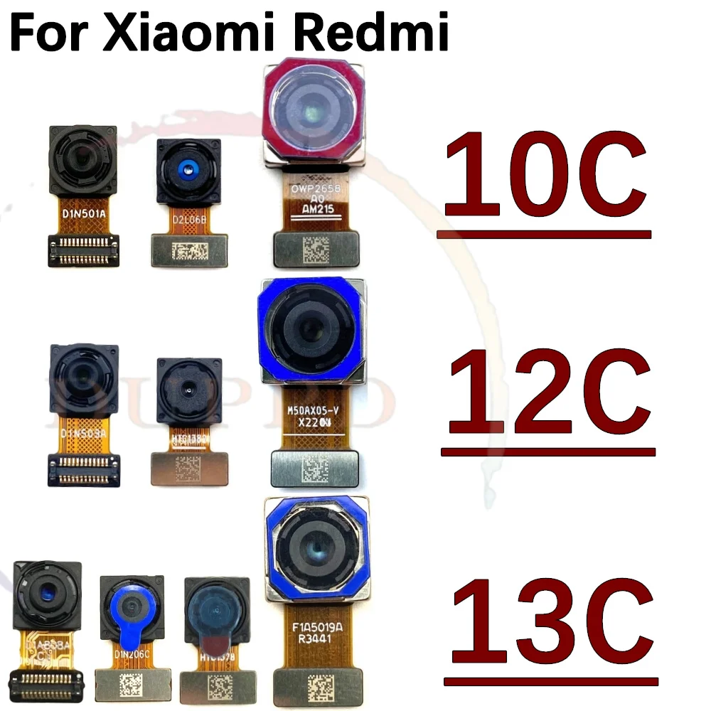 Back Main Camera For Xiaomi Redmi 10C 12C 13C Front Samll Facing Rear Camera Moduel Flex Cable Parts