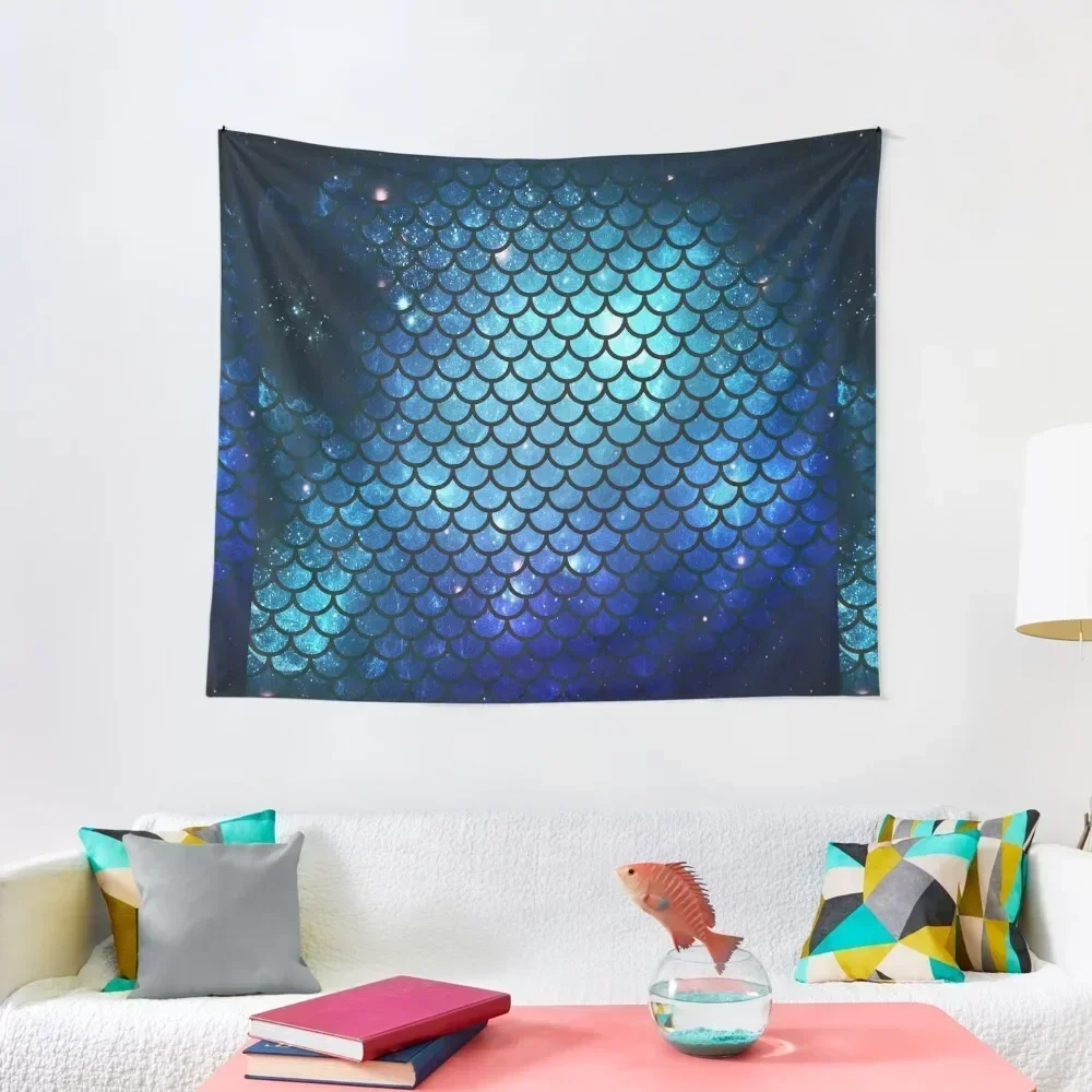 Mermaid Tail Tapestry Korean Room Decor Aesthetic Room Decor Tapestry