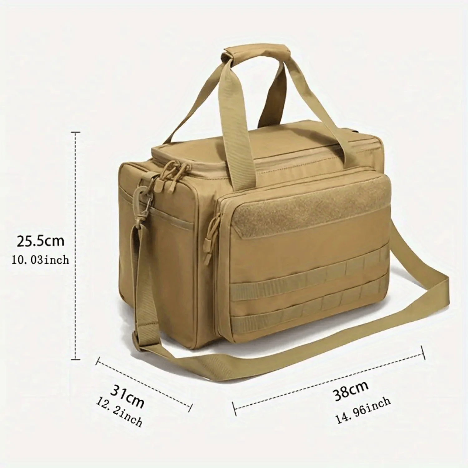 Multifunctional Waterproof Shoulder Bag with Molle System for Training and Accessories