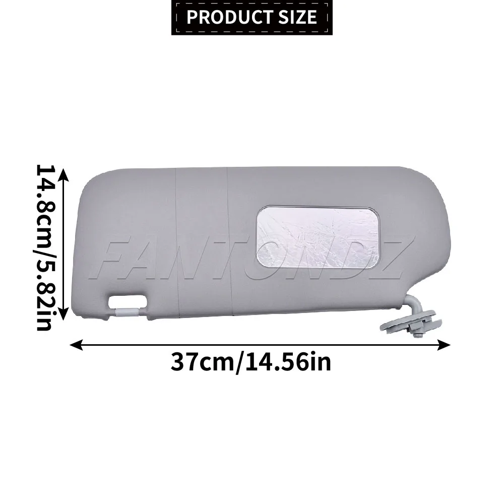 Car Sun Visor Replacement For Hyundai I20 2008-2018 With Makeup Mirror 852201J000 852101J000 Interior Sunshade Left Or Right