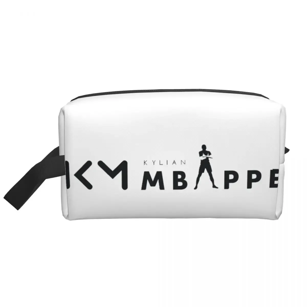 Custom Kawaii Mbappes KM Travel Toiletry Bag for Women Soccer Cosmetic Makeup Bag Beauty Storage Dopp Kit