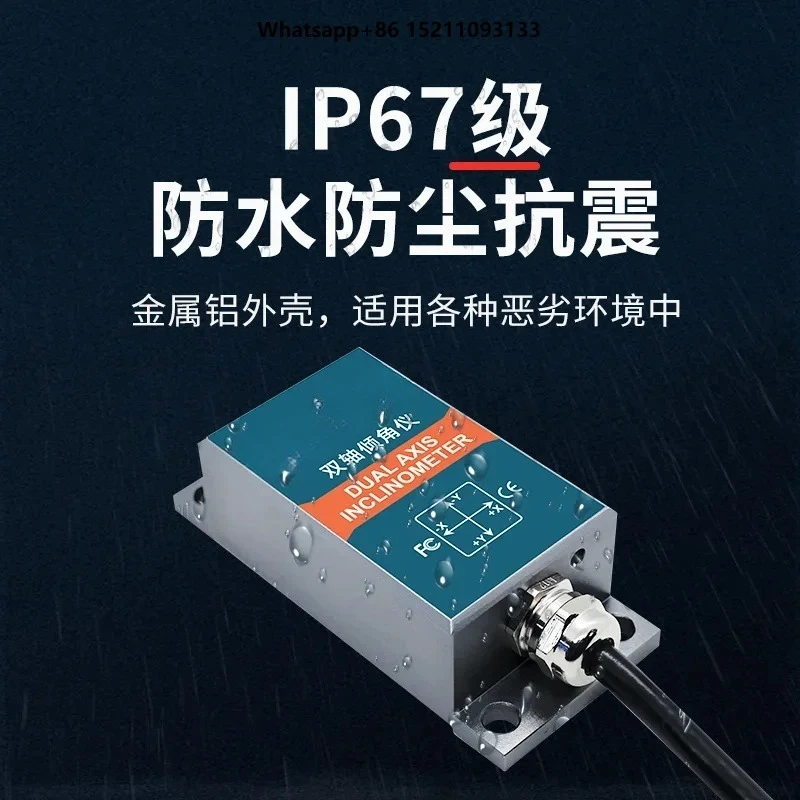 SCA110T Single Axis Voltage Output Tilt Sensor Angle Meter and Tilt Module Analog Voltage Output 90x40x26mm