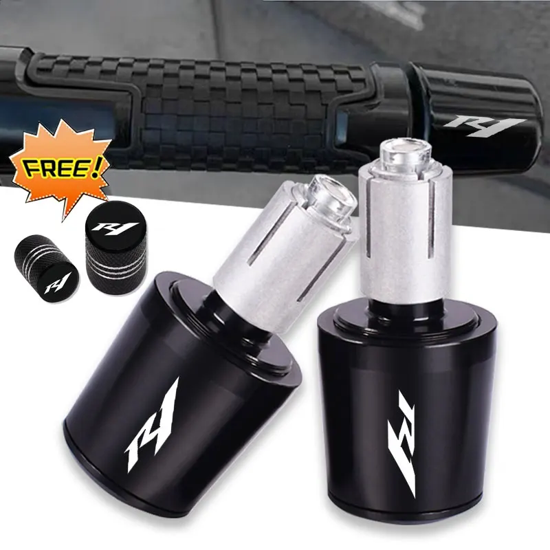 

For Yamaha YZFR1 YZF R1/R1M/R1S 2014 2015 2016 2017 2018 2019 2020 2021 Motorcycle CNC Handlebar Grips Cap End handle Plugs cap