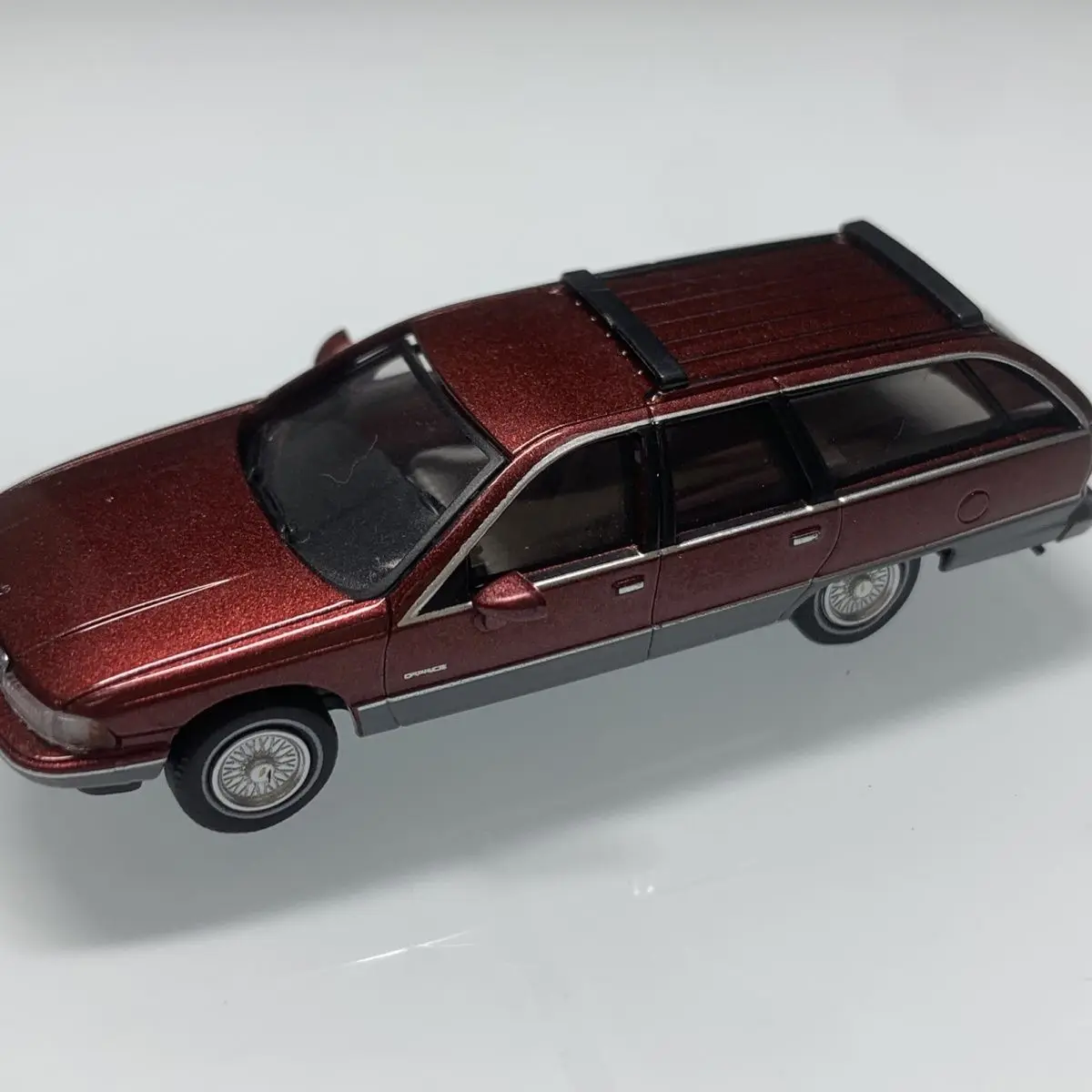Pcx87 escala 1:87 chevrolet station wagon polícia 1991 modelo de plástico carro brinquedo colecionável presente lembrança exibição ornamento