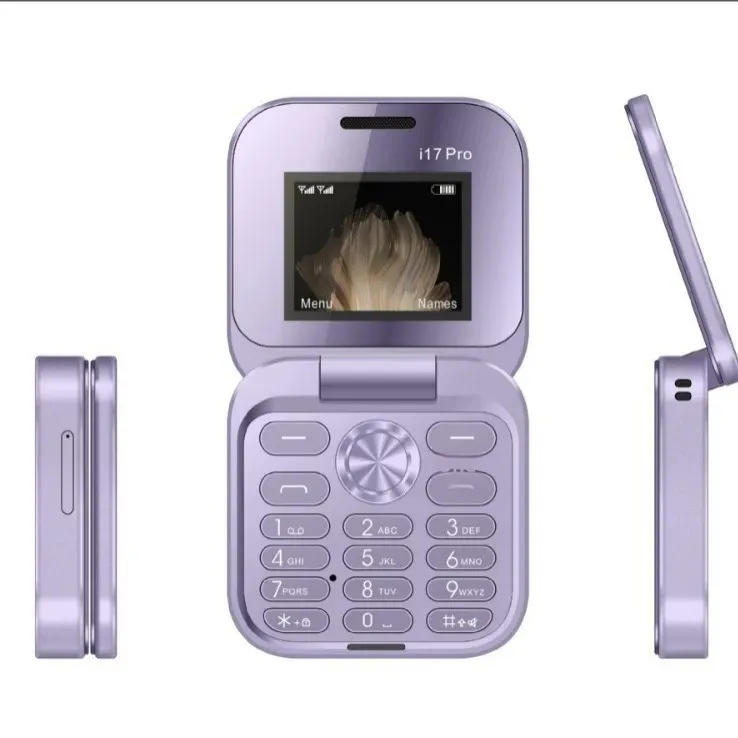 New Best Seller I17Pro Small Phone Non-smartphone Elderly Flip Phone Dual Card Dual Wait Large Volume Large Font Elderly Phone
