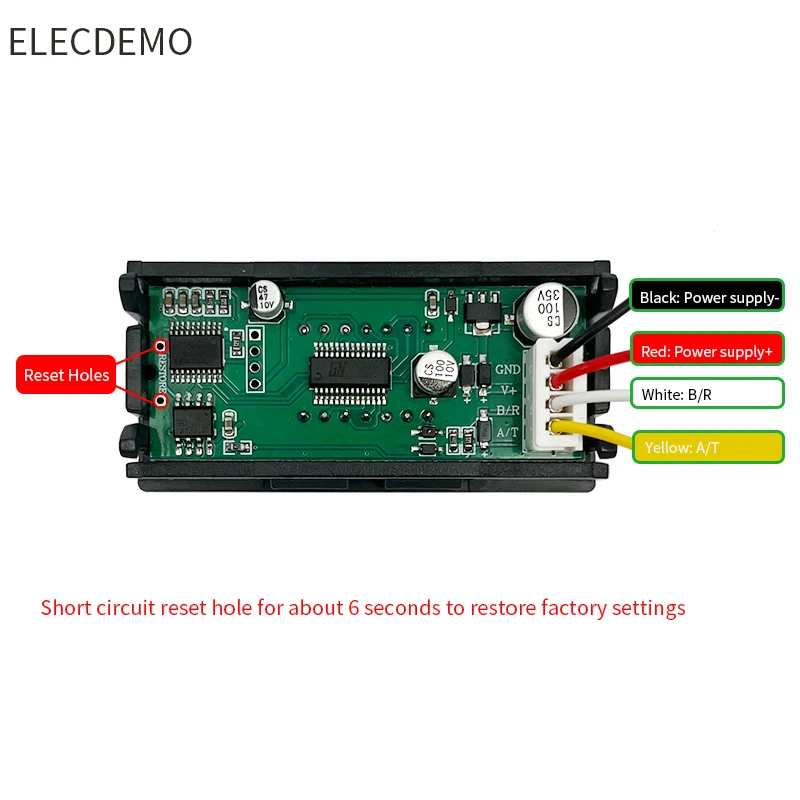 RS485 Modbus RTU LED Digital Tube Display Module, TTL UART Serial Port, PLC Panel Meter, 4/5/6-Digit, High Brightness DIY Board