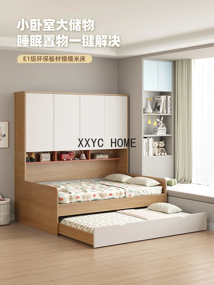 

Multifunctional Children's Bed with Wardrobe Integrated Combined Bed Small Apartment Children's Bed