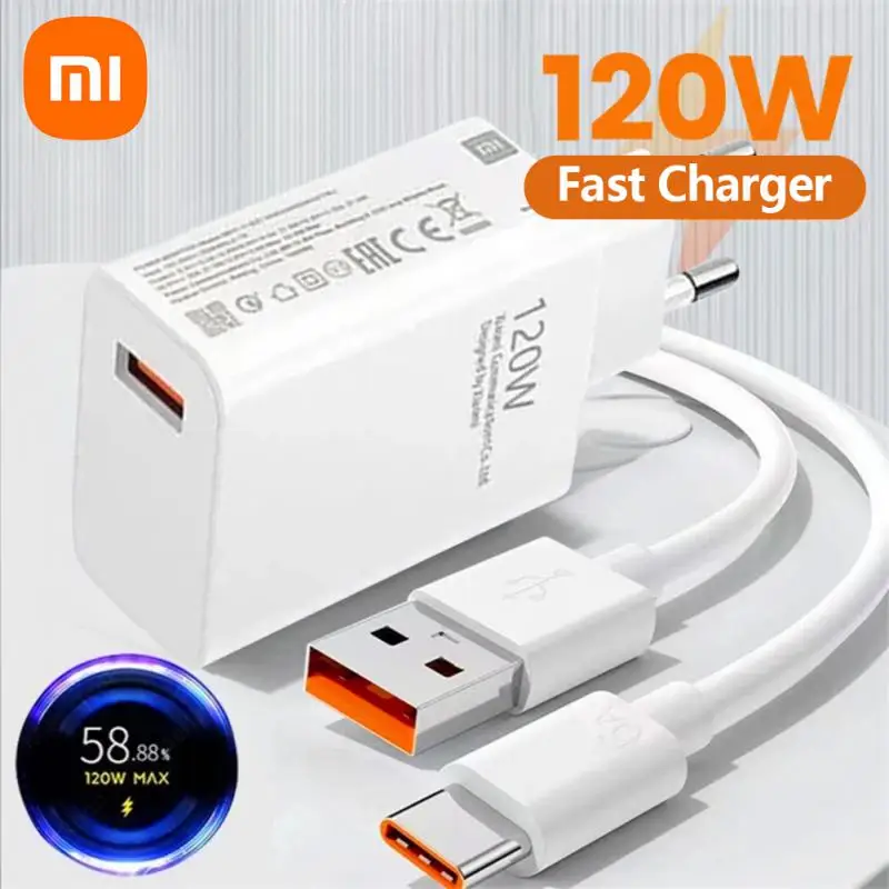 Xiaomi 33W,67W,120W, European Standard Charger Mobile Phone USB Fast Charging Head