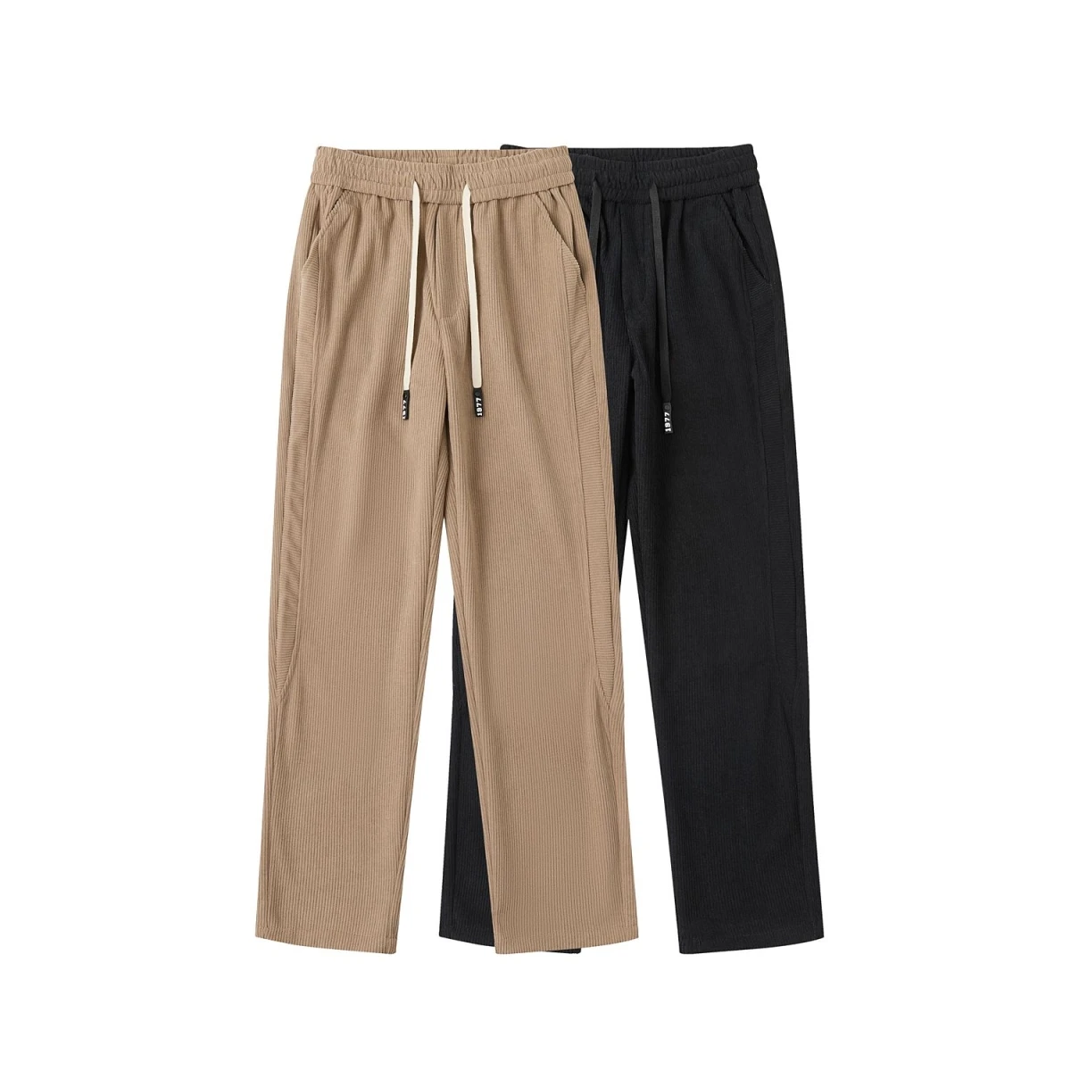 

Men's Corduroy Harlan Casual Pants Trendy Slim Fit Harlan Trousers Long Pants Polyester Fiber Spring Season Straight Leg